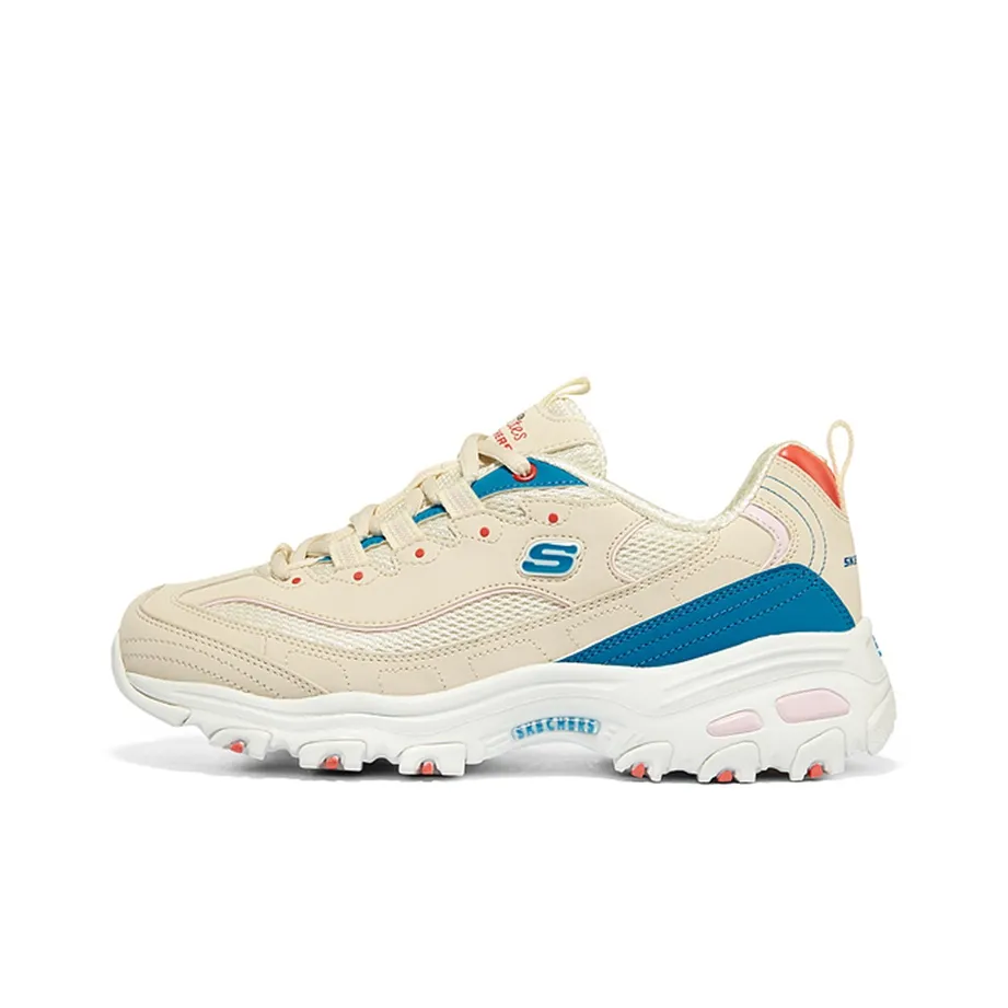 Skechers D'Lites Low Топ Кроссовки с Толстой Подошвой Женские Естественный Многоцветный