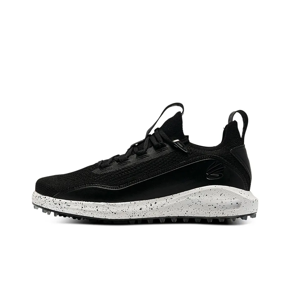Under Armour Curry 8 Golf Spikeless 'Black White'