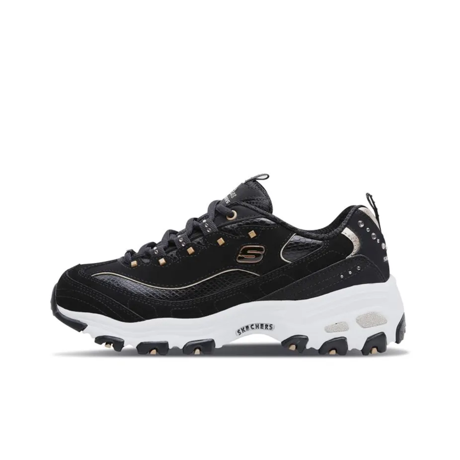 Skechers D'Lites Low Top Chunky Sneakers Women's Black