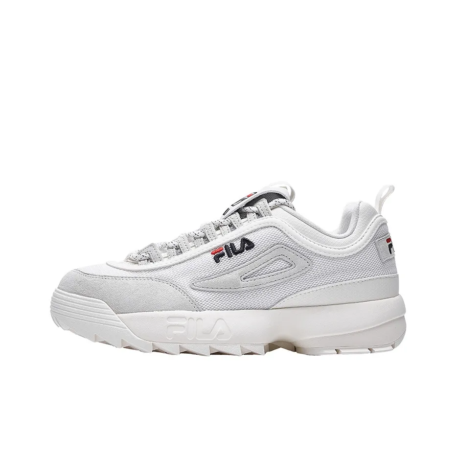 FILA FUSION Disruptor 2 Low Топ Толстоподошвенные кроссовки Женские Белые