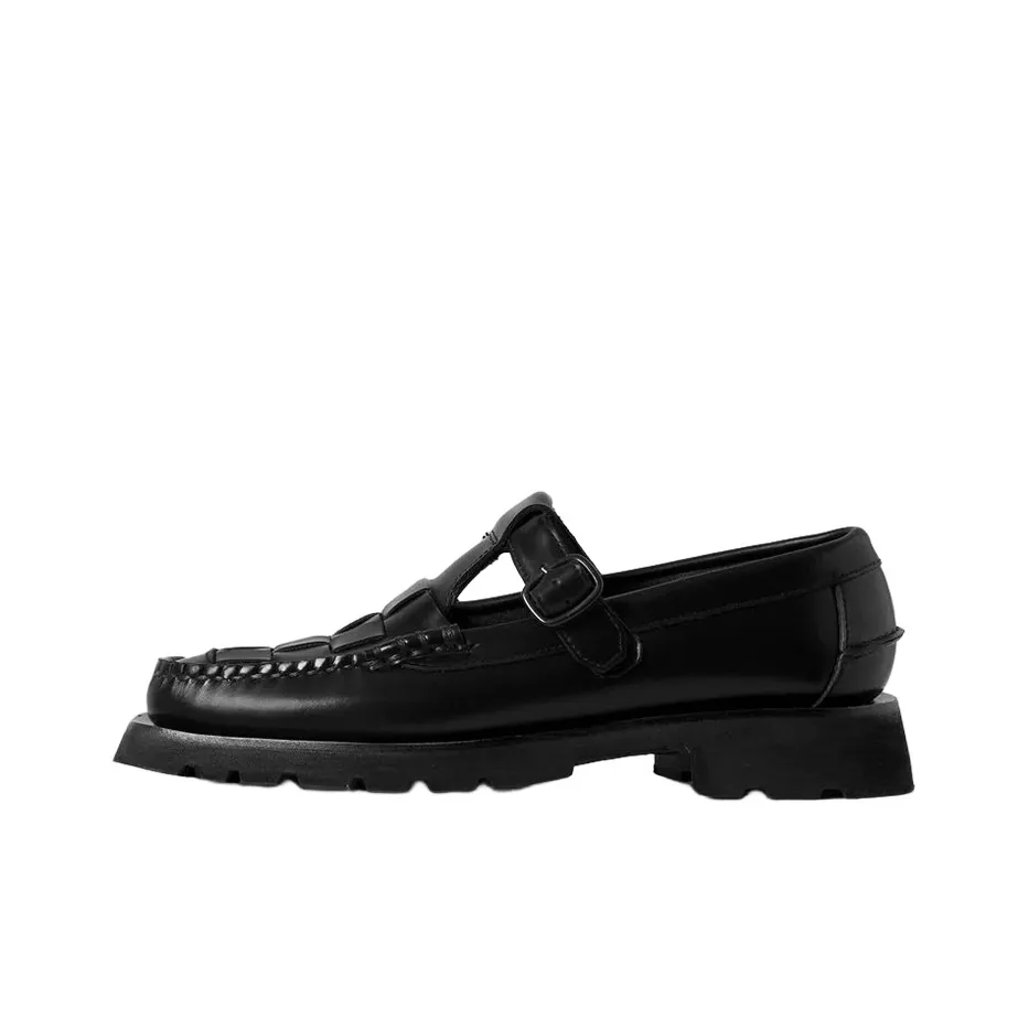 Hereu T Bar Casual Single Shoes Women's Black