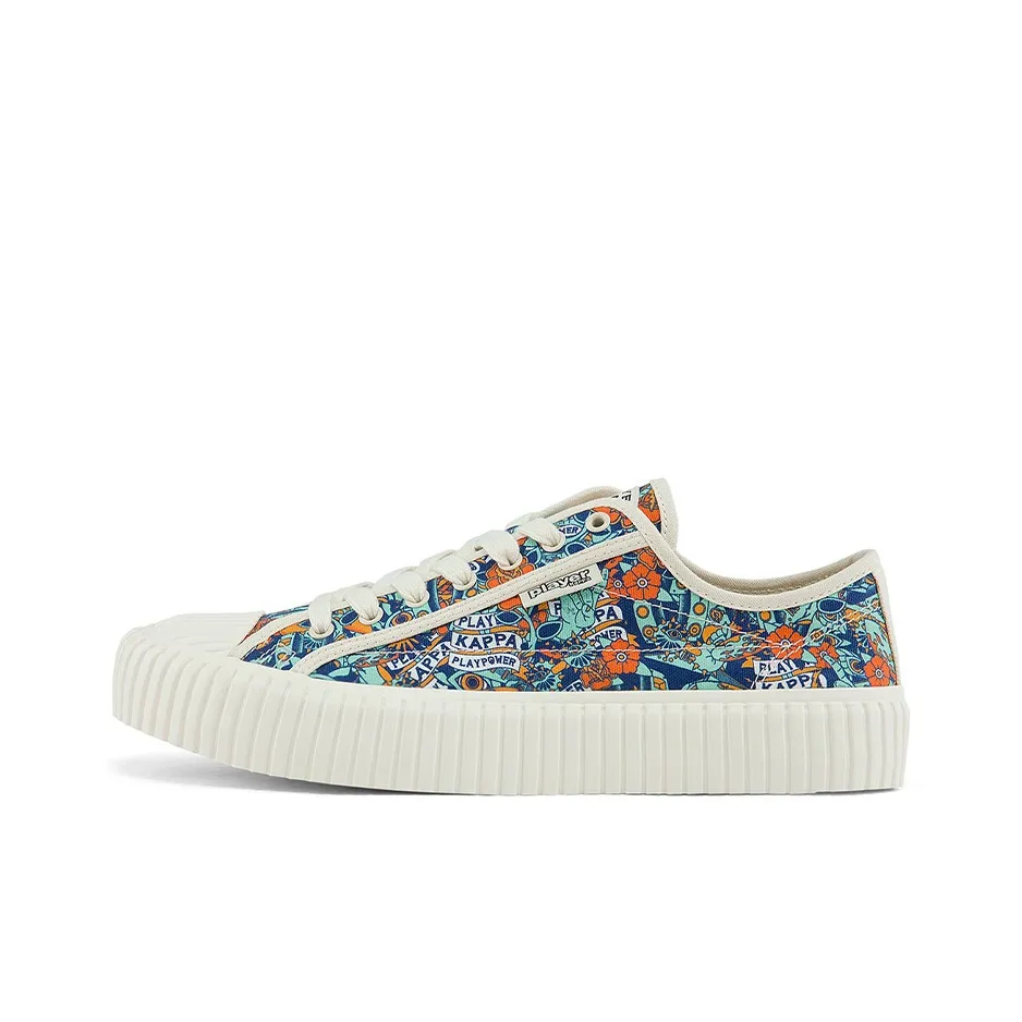 Kappa Non slip Lightweight Low Top Canvas Shoes Unisex White Multicolor