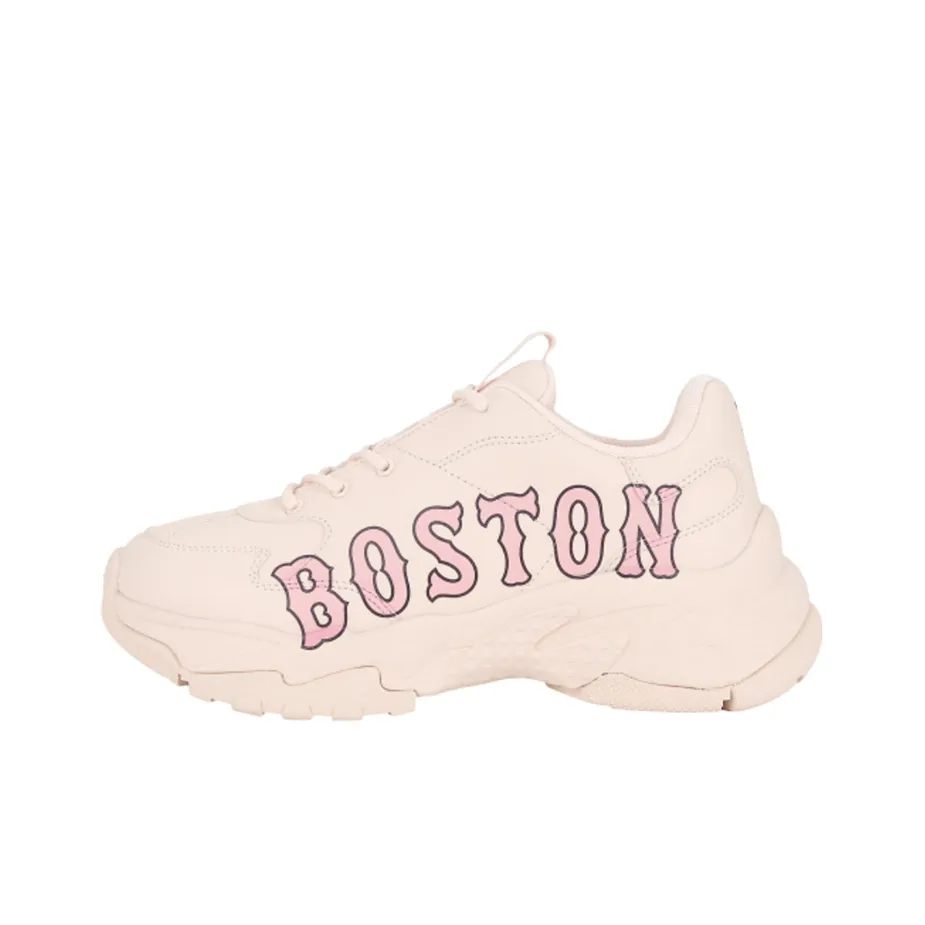 MLB Big Ball Chunky P Boston Anti Slip Wear Resistant Low Top Chunky Sneakers Unisex Pink