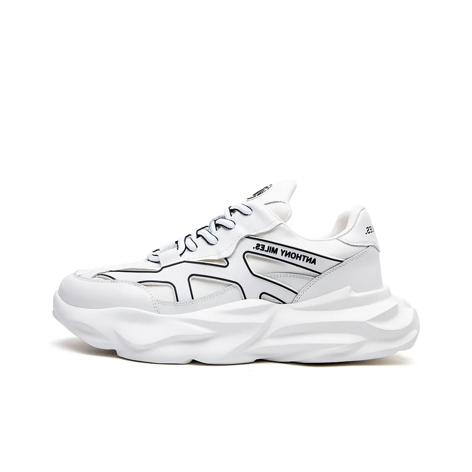 Anthony Miles Chunky Sneakers Men's Low Top White