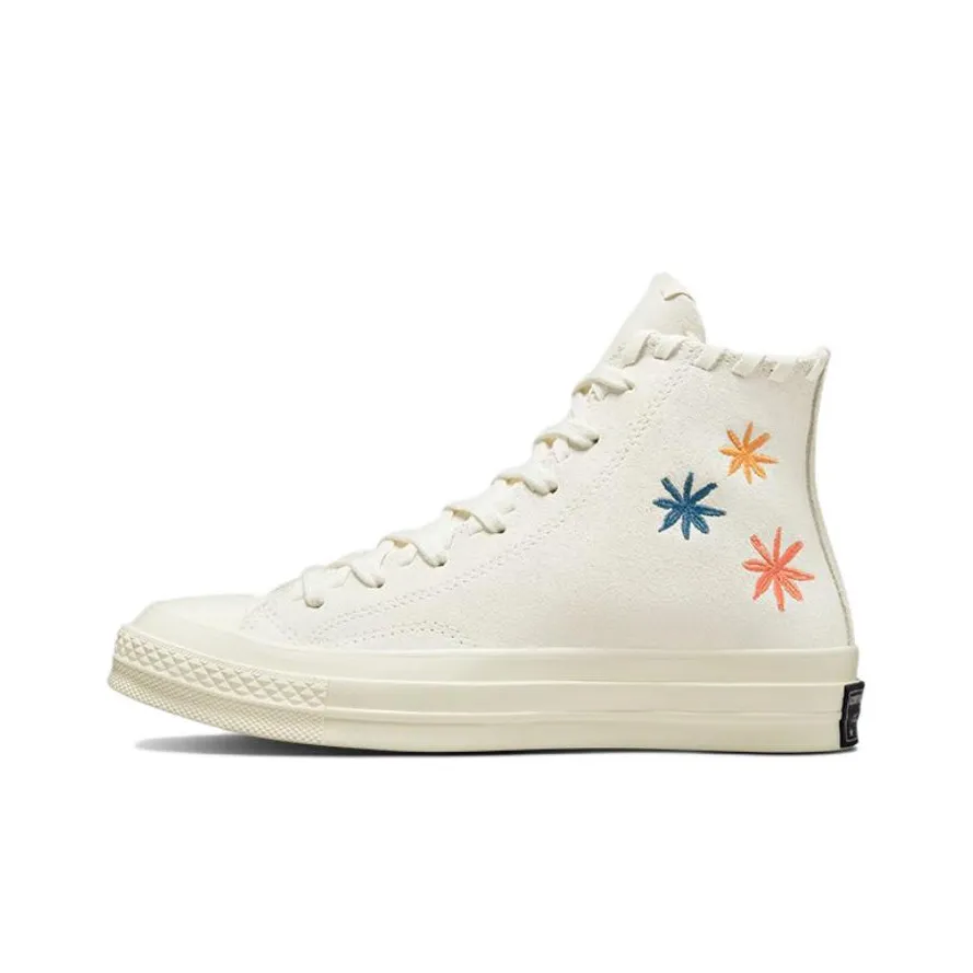 Converse Chuck 70 High 'Embroidered Floral Egret' Women's