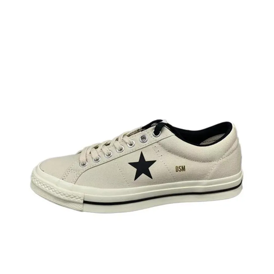 Dover Street Market совместный бренд x Converse One Star Series Износостойкие Низкие Кеды Унисекс Белые