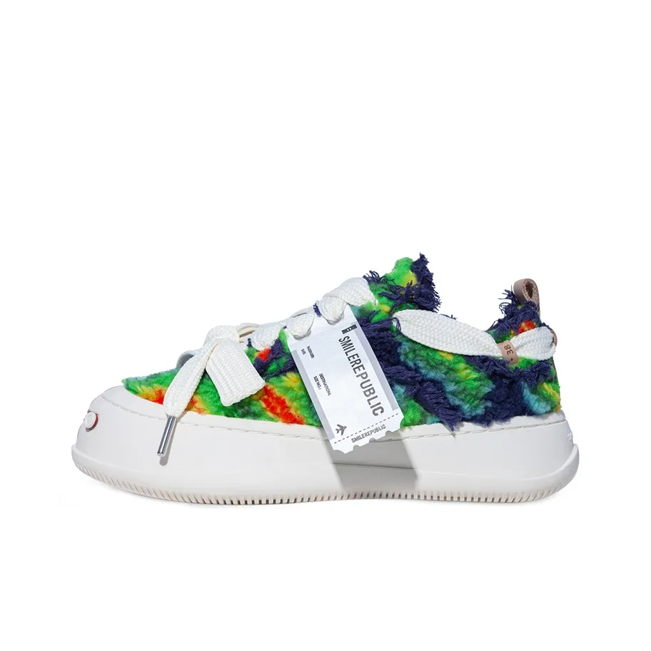 SMILEREPUBLIC Износостойкие Низкие Кеды Унисекс Синие Зеленые