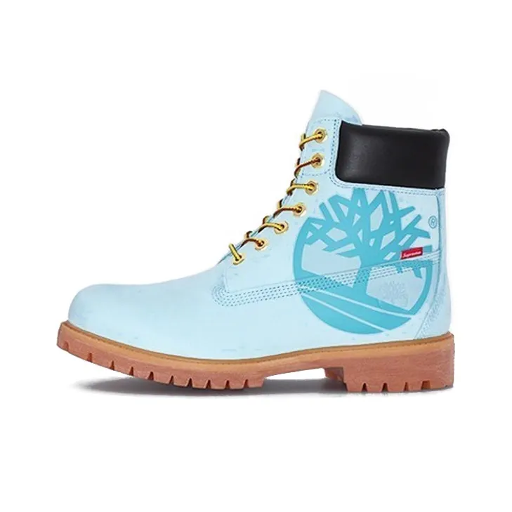 Timberland X Supreme 6 Inch Waterproof Boots 'Blue With Logo'