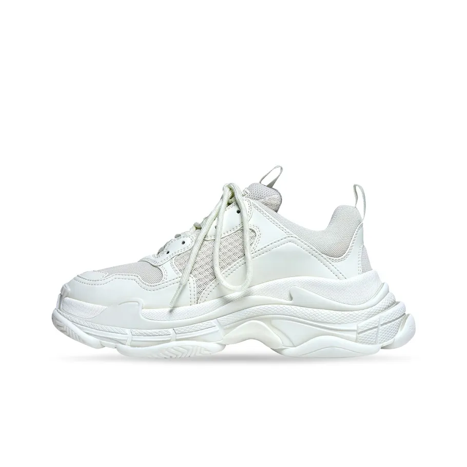 Balenciaga Triple STriple S Cushioning Anti Slip And Wear Resistant Low Top Chunky Sneakers Men's White