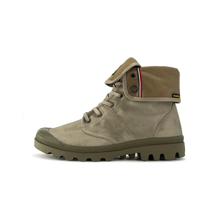 Палладий Slip Resistant Abrasion Resistant Водонепроницаемый High Top Кеды Унисекс Зеленый