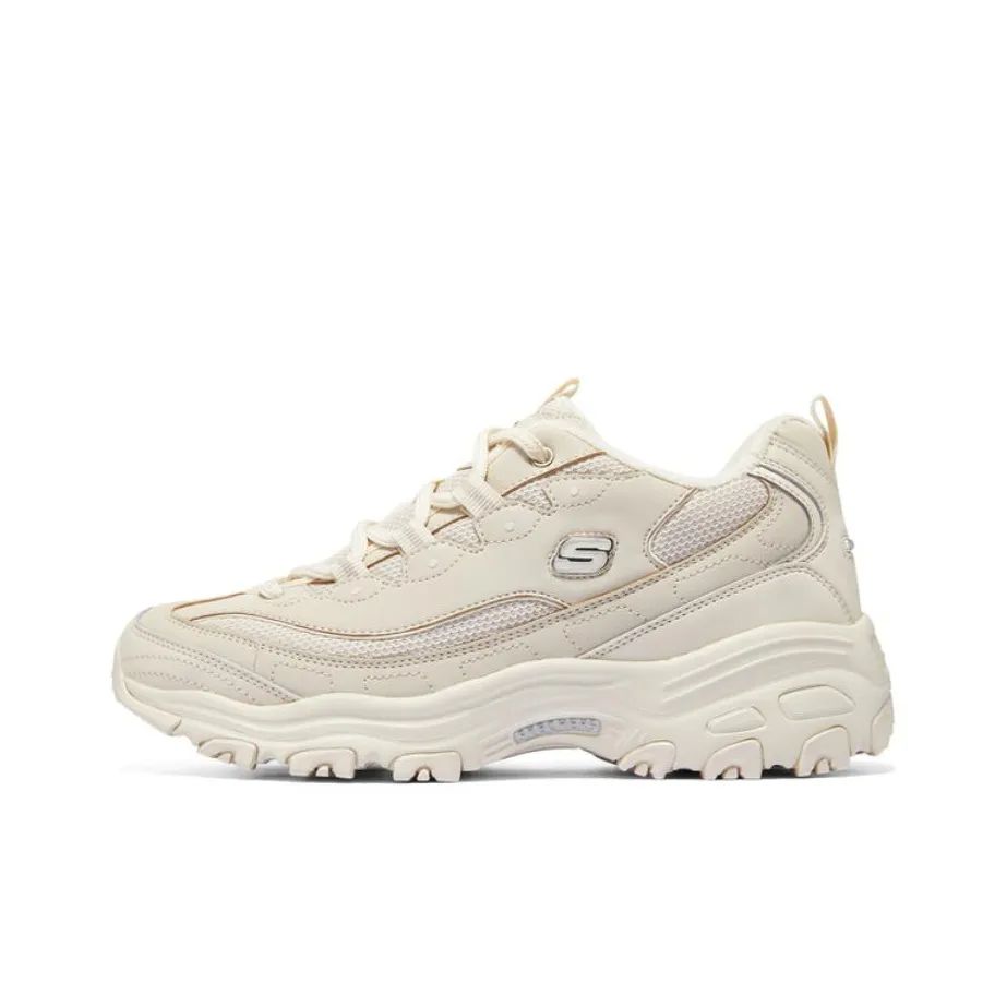 Skechers D'LITES 1,0 Low Топ Кроссовки с Толстой Подошвой Мужские Бежевые