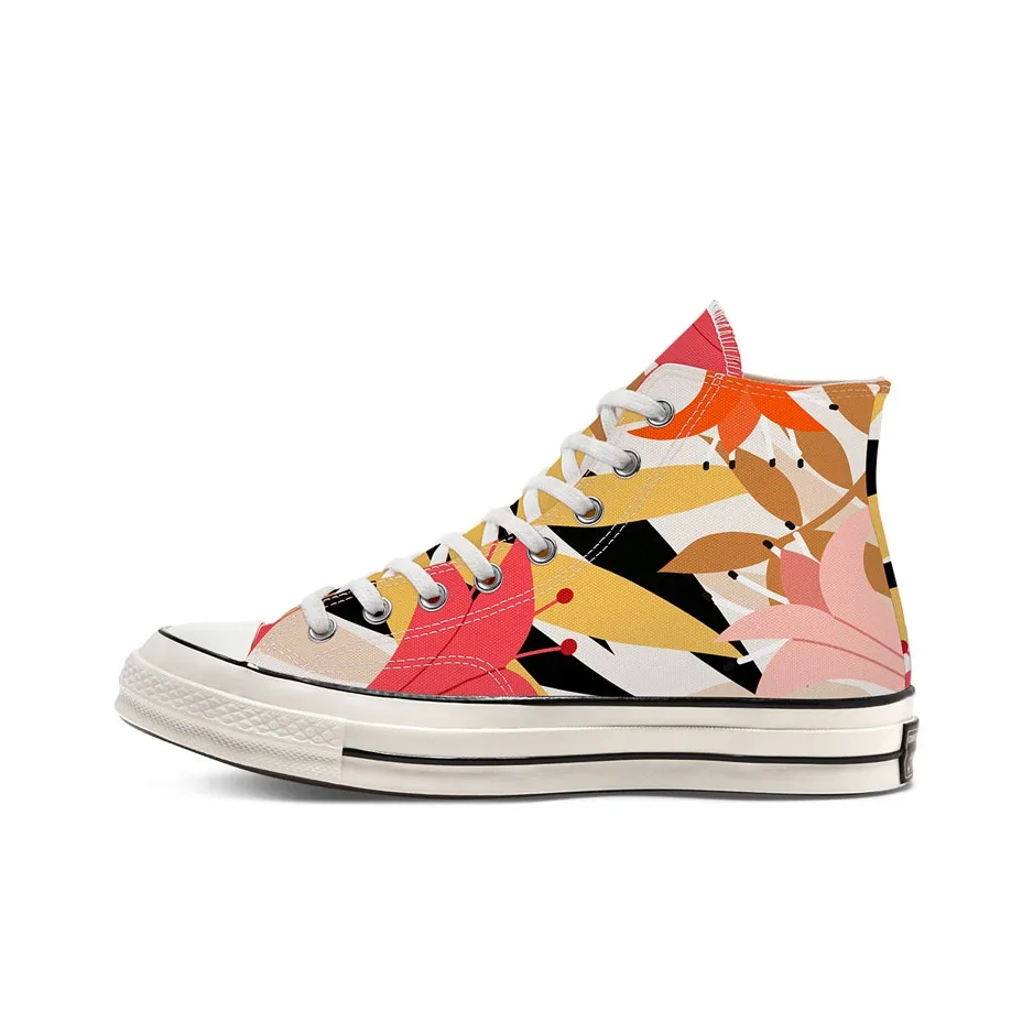 Converse Chuck Taylor All Star 70 Hi High Топ Кеды Женские Белые Розовые Оранжевые