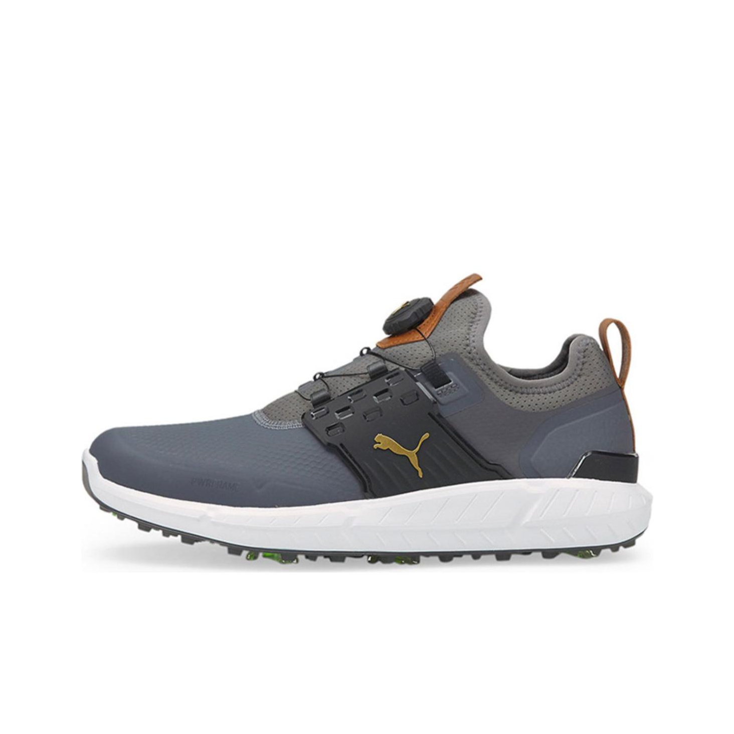 puma black and gold running shoes