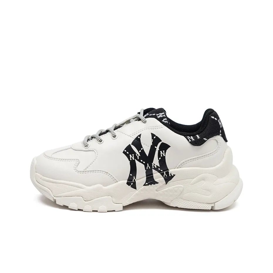 MLB Big Ball Chunky Dia Monogram Аbrasion Resistant Высота Увеличивающие Низкие Кроссовки Унисекс Черные