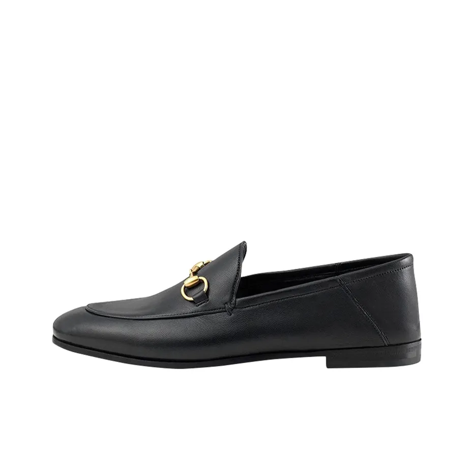 GUCCI Women's Leather Horsebit Loafer 'Black' Women's