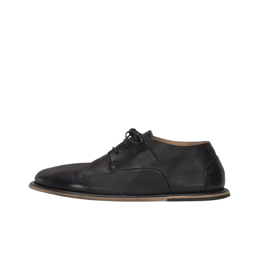 Marsèll Flat-rounded Lace-uo Leather Shoes