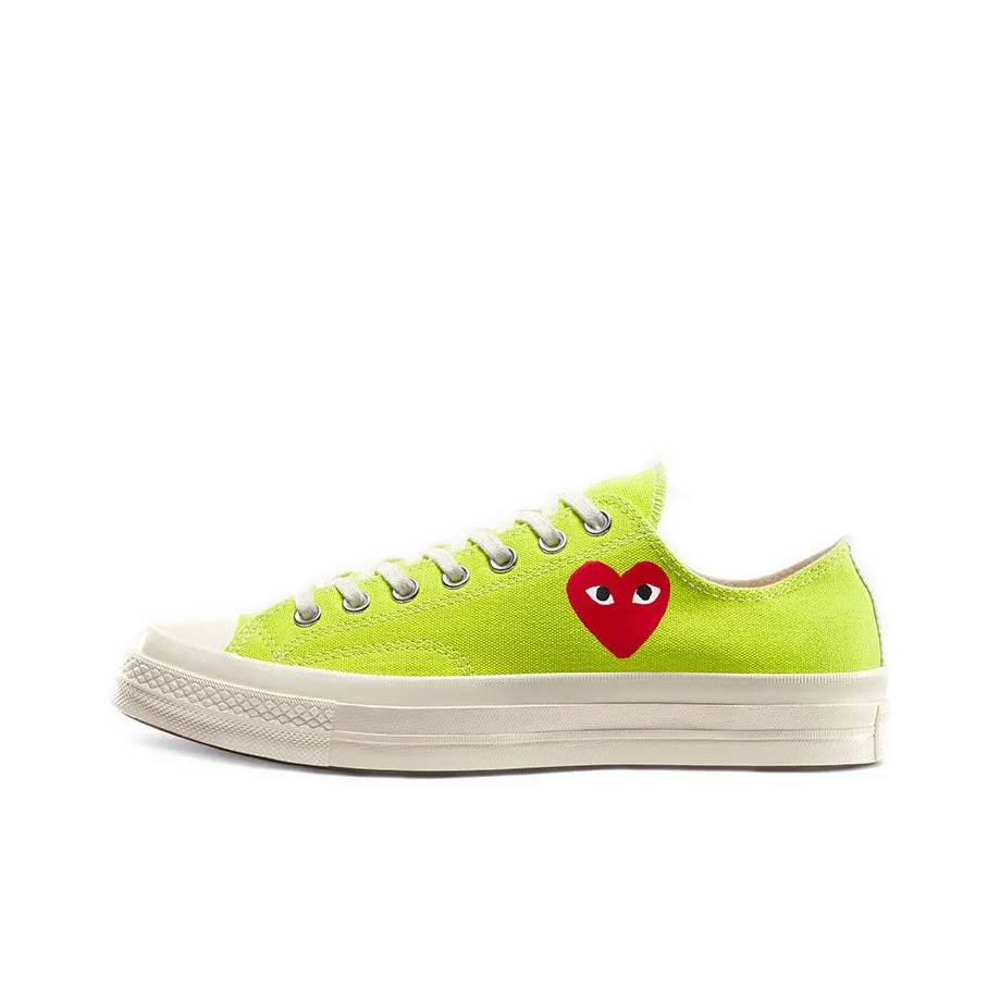 CDG Play x Converse 1970s Chuck Taylor All Star Low Топ Кеды Унисекс Зеленый