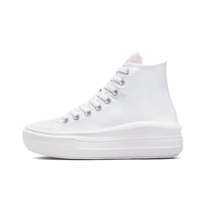 Converse Chuck Taylor All Star Move High Топ Кеды Женские Розово-белый