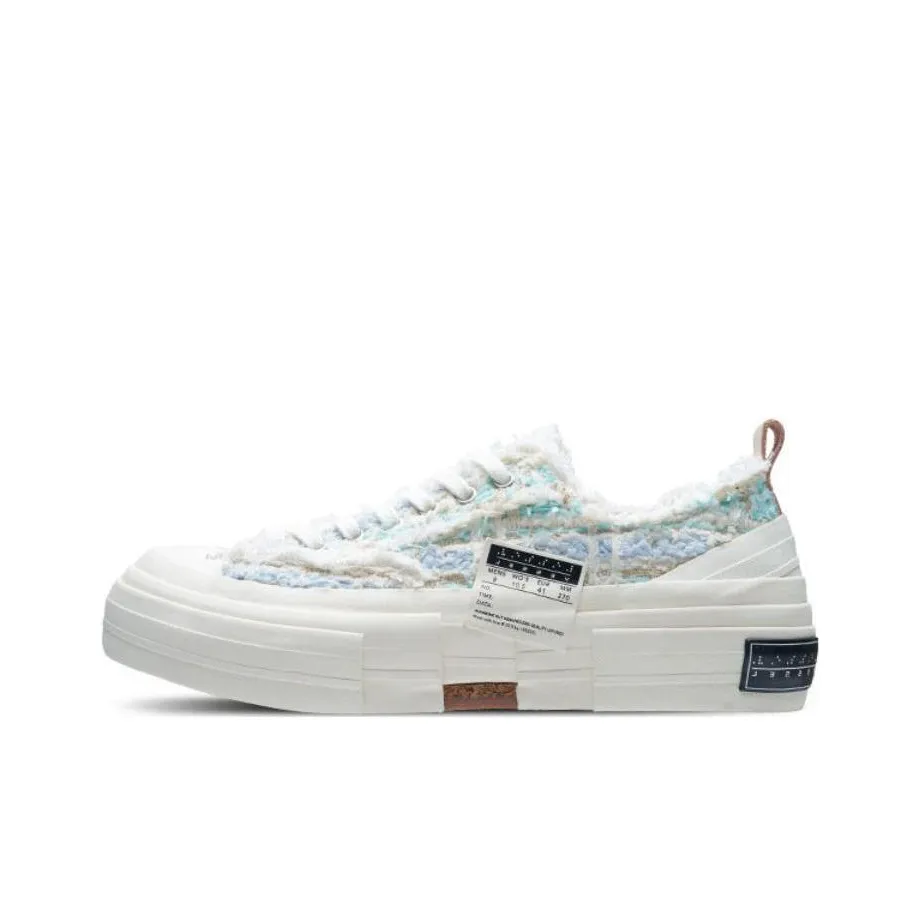 VESSEL G.O.P. Lows 'Pastel Mixed Tweed' Low Top Vulcanized Canvas Shoes Unisex Blue