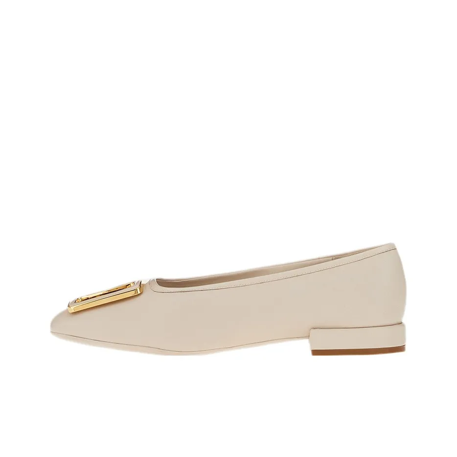 FERRAGAMO Flat Shoes Women's White