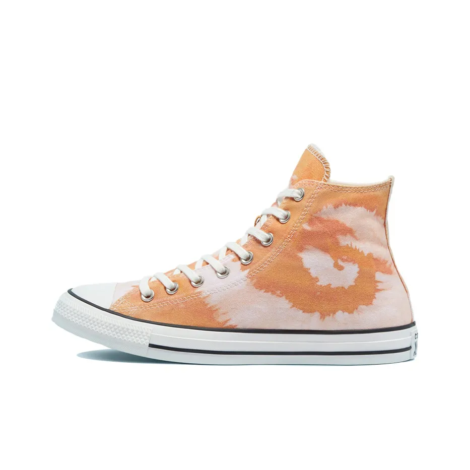 Converse Chuck Taylor All Star High Топ Кеды Женские Розовый Оранжевый Tie Dye Узор