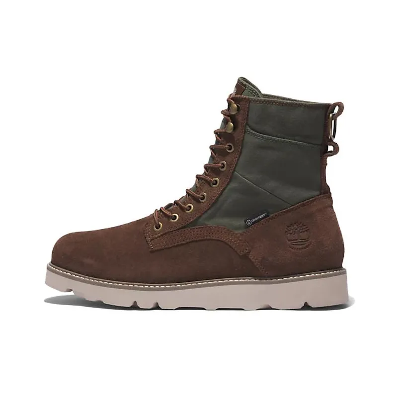 Timberland Vibram Waterproof Leather And Fabric Boots 'Dark Brown Suede'