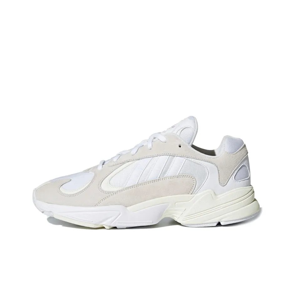 Adidas Originals YUNG 1 Cloud White Амортизация Износостойкий Низкий Топ Кроссовки Wear Resistant Унисекс Белый