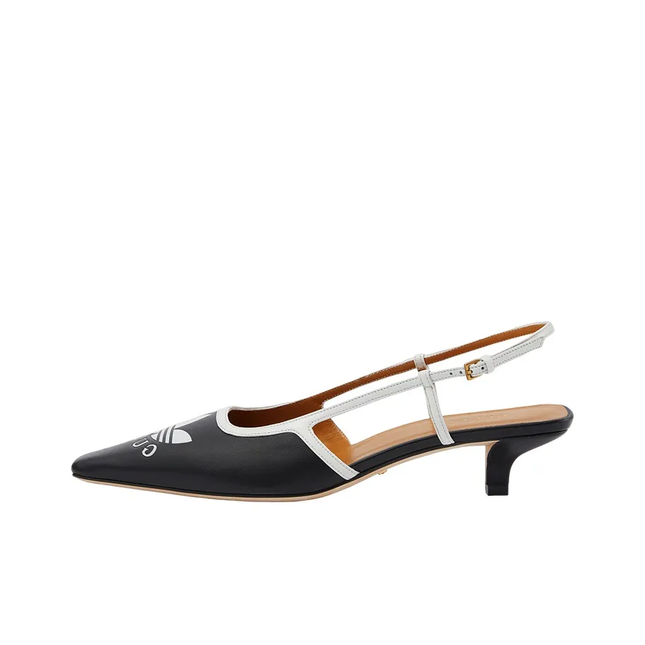 Adidas Originals x GUCCI Fashion Medium To Low Heel Shoes Women's Black