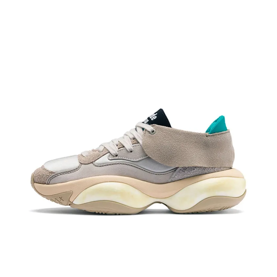 PUMA ALTERATION RHUDE Низкий Топ Толстая Подошва Кроссовки Унисекс Серый Коричневый