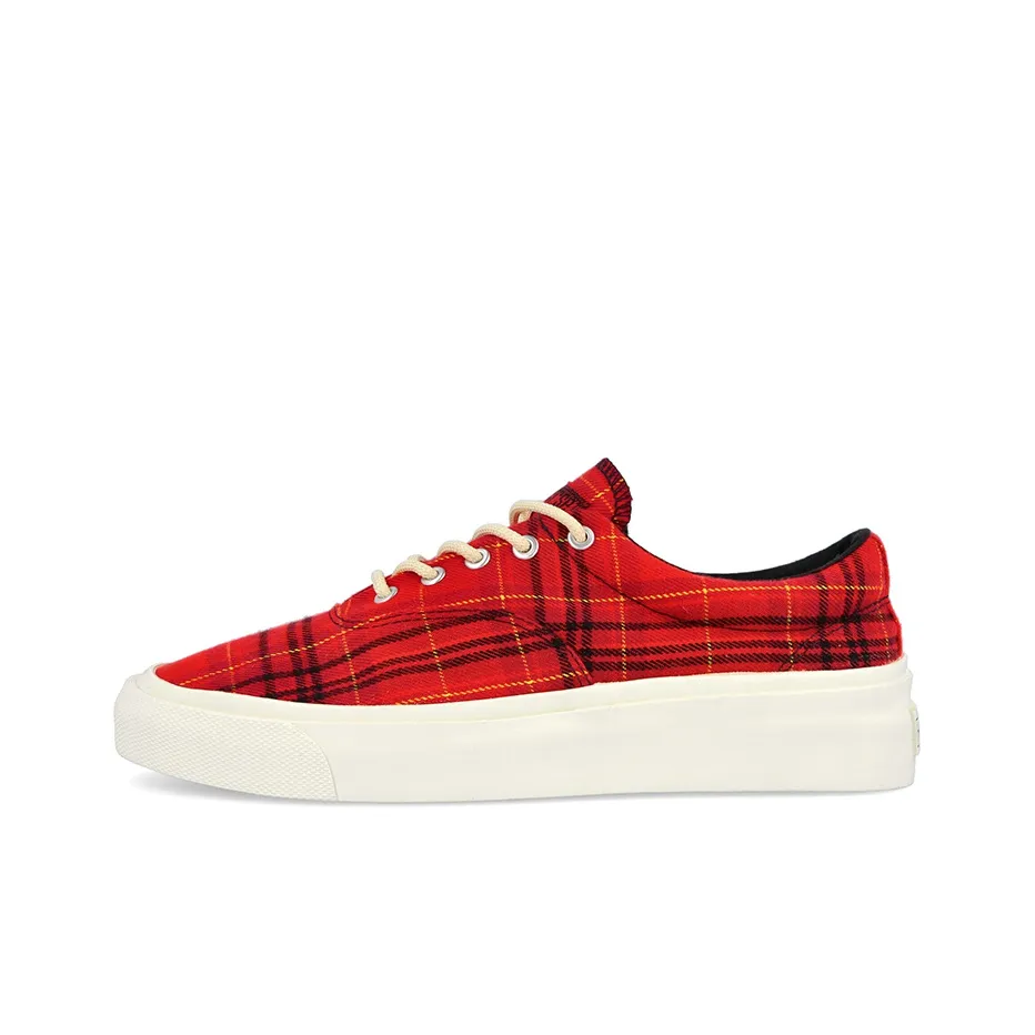 Converse Skid Grip Low 'Twisted Plaid   Haute Red'