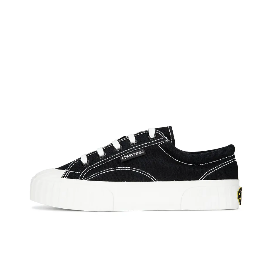 SUPERGA Canvas Shoes Unisex Low Top Black