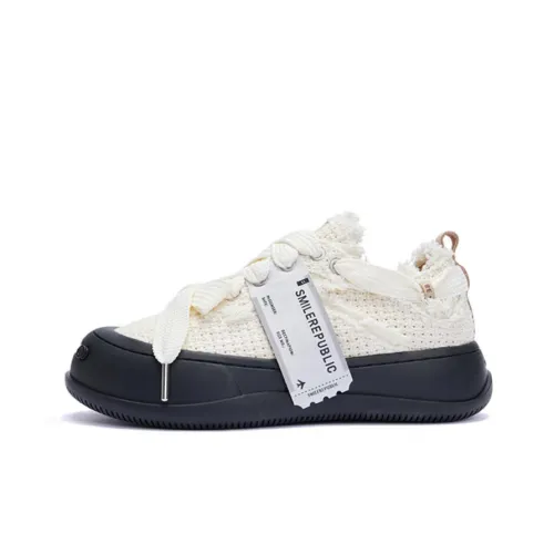 SMILEREPUBLIC Laugh Series Кеды Low Top Белые Унисекс