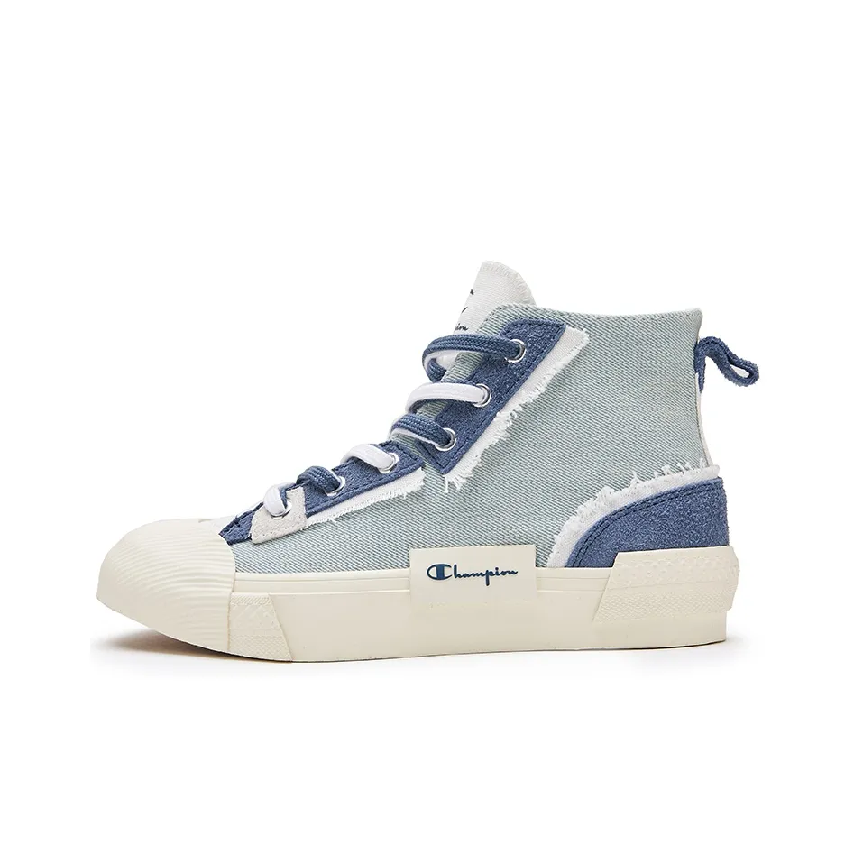 Champion Campus Canvas Shoes Men's High top Blue
