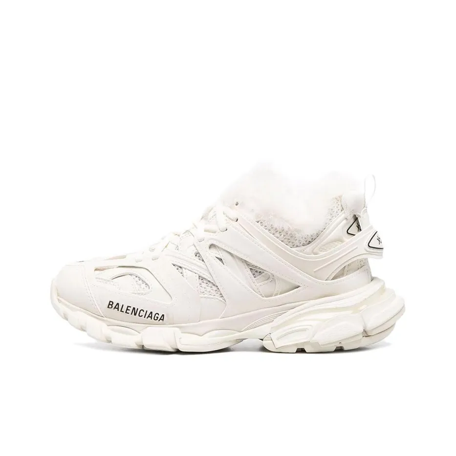 Balenciaga Track Trainer 'Fake Fur Egg Shell' Women's