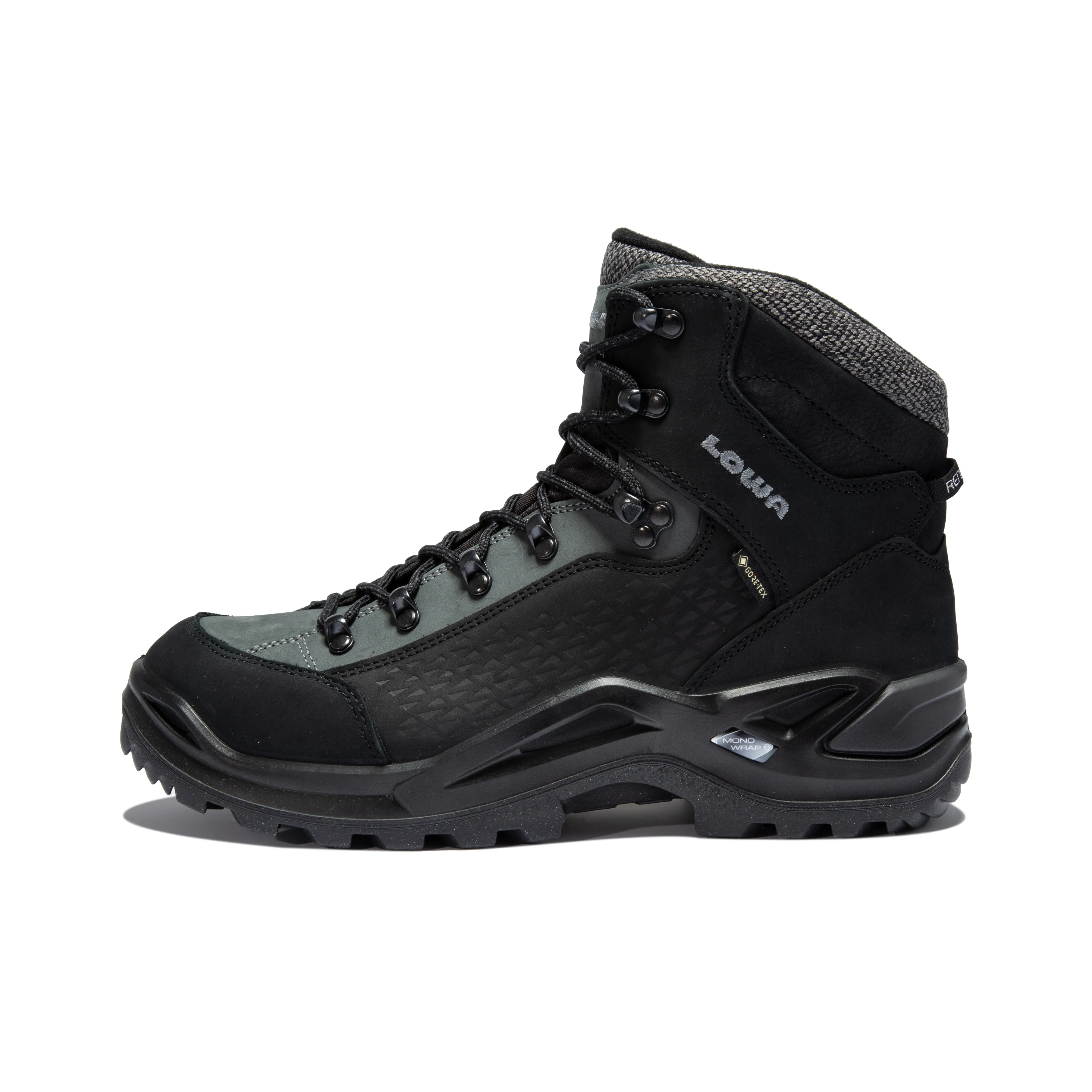Lowa Hiker RENEGADE WARM GTX Wear resistant And Waterproof Mid Top Outdoor Shoes Men's Black