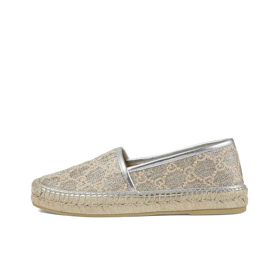 GUCCI Espadrilles Women's Silver