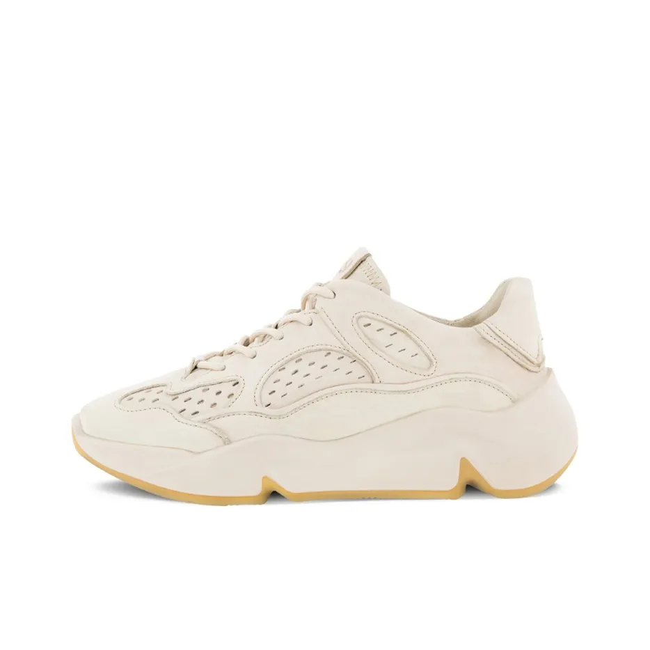 Ecco Tide Fun Slip Resistant, Abrasion Resistant, Breathable Low Top Chunky Sneakers Women's Lime Gray