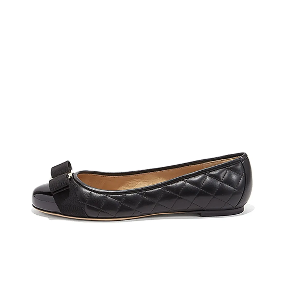FERRAGAMO Varina Quilted Ballerina Shoes