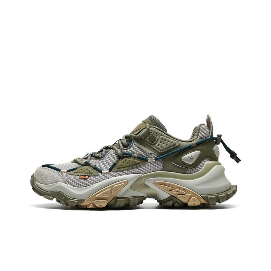 XTEP Shaolin Collection Slip-resistant Abrasion-resistant Low Top Footwear Men's Gray