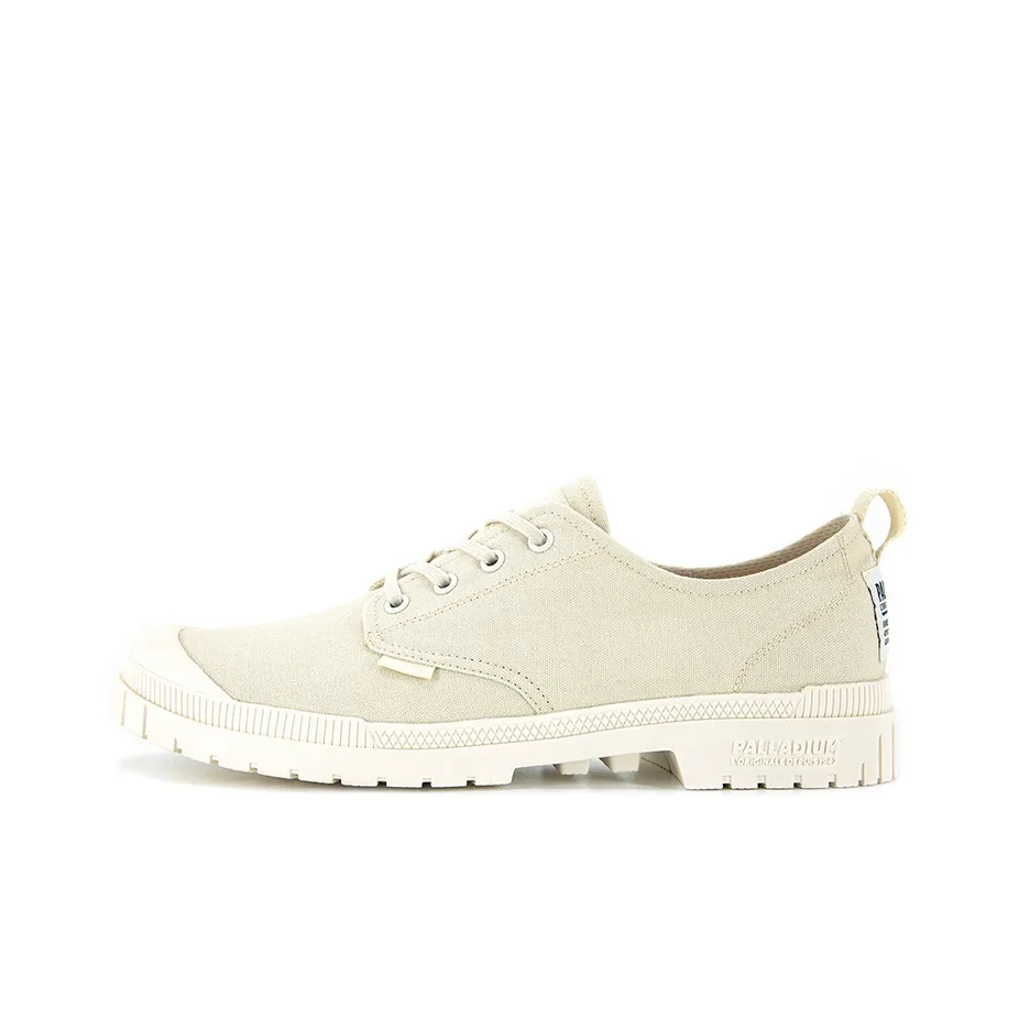 Palladium Pampa Canvas Shoes Unisex Low Top Anglo Greige