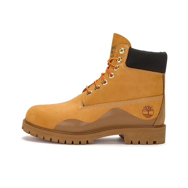 Timberland Heritage 6 Inch Waterproof Boot 
Wheat Nubuck With Brown
