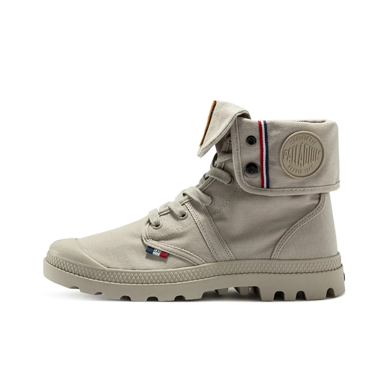 Палладий Pallabrouse Bgy с противоскользящим и износостойким высоким топом кеды унисекс серого цвета