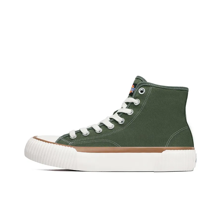 Dickies Canvas Shoes Unisex High Top Army Green