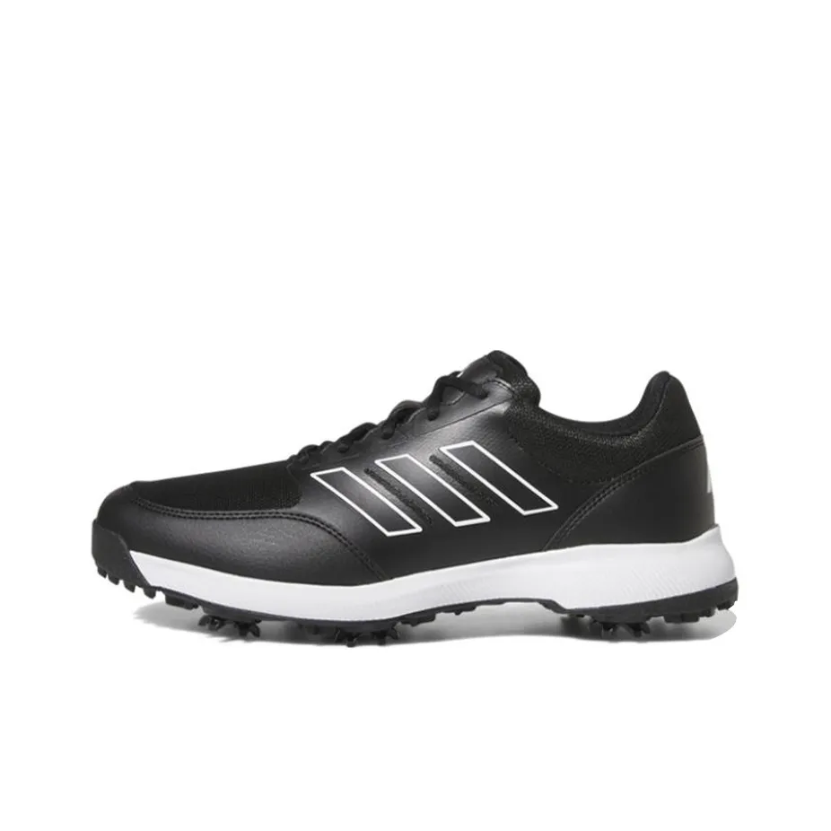 Adidas Tech Response 3,0 Slip Resistant Abrasion Resistant Легкий Низкий Топ Обувь для гольфа Мужская Черный Белый