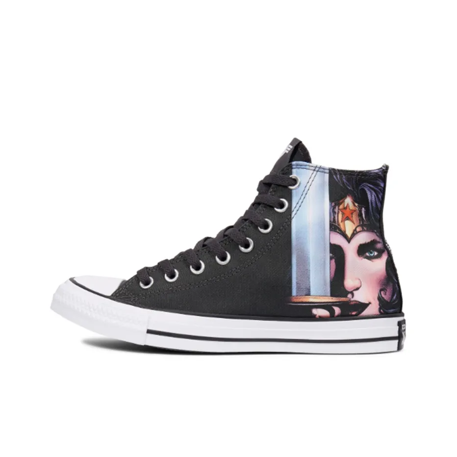 DC Wonder Woman x Converse Chuck Taylor All Star High Топ Кеды Унисекс Черный