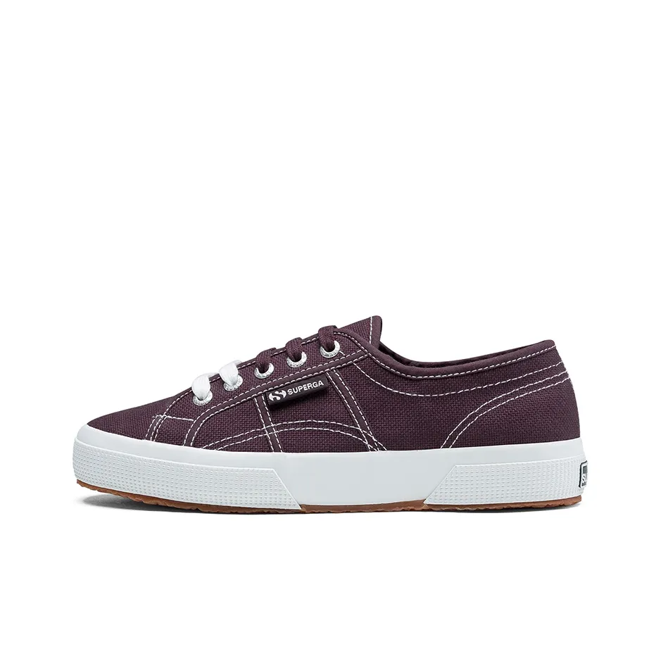 SUPERGA Canvas Shoes Unisex Low Top Burgundy