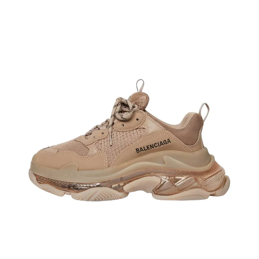 Balenciaga Triple S Sneakers 'Clear Sole Brown' Women's