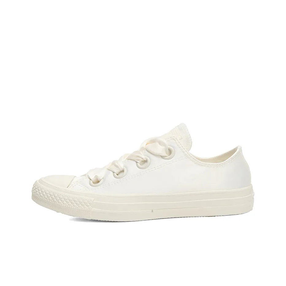Converse All Star Big Eyelets White Silk Bow Women's