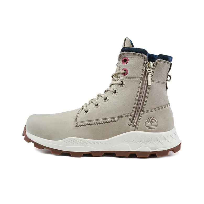 Timberland Brooklyn Side Zip Wide Fit Boots 'Beige Nubuck'