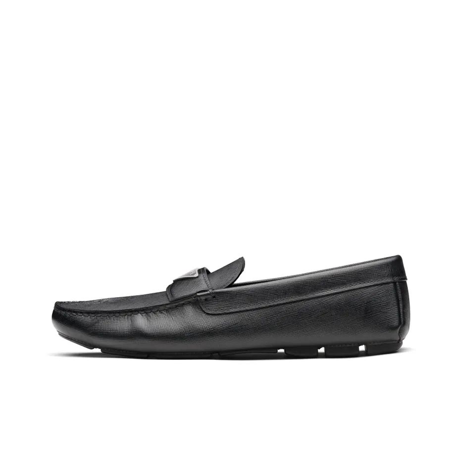 PRADA Prada Saffiano Loafers Men's Black